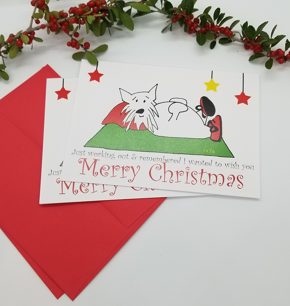 Thumbnail: Christmas cards, original art, christmas, one of a kind