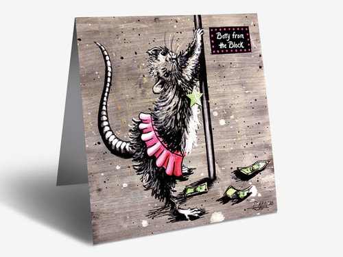 Betty from the Block Greeting Card | The Ginger Chik