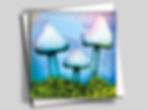 Mushroom Greeting Card, Flat with Envelope