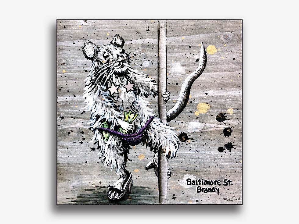 Baltimore St. Brandy Shadow Box. Front View