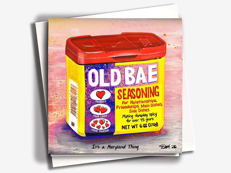 Old BAE Greeting Card, Flat with Envelope