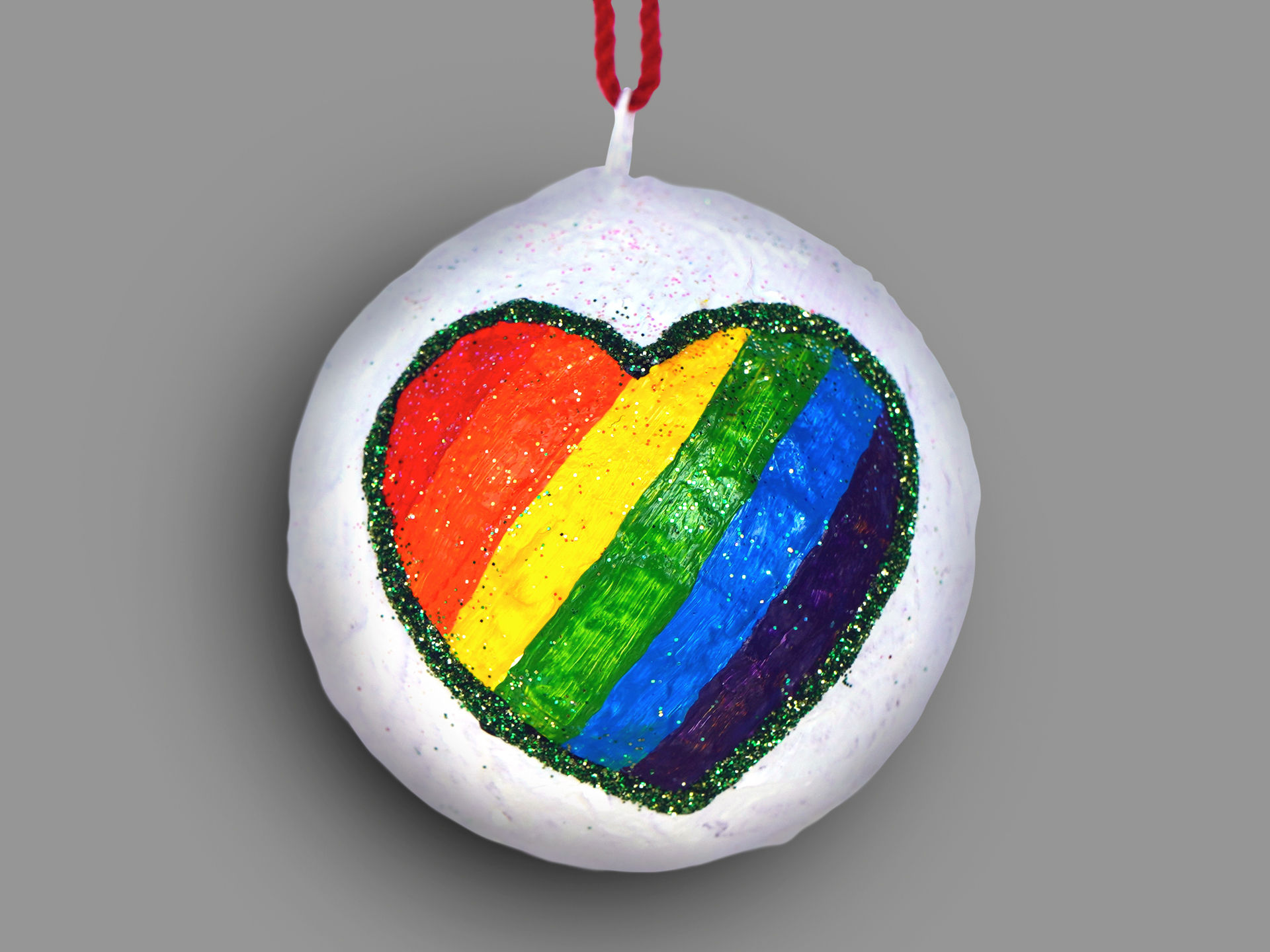 Rainbow Heart Ball