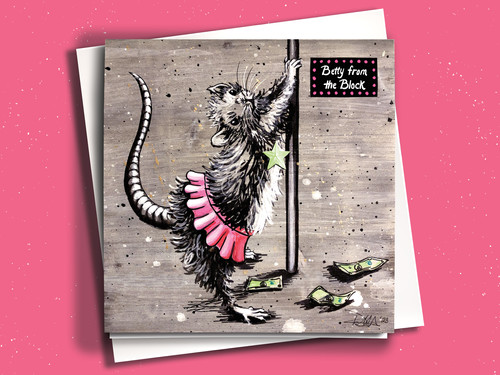 Betty from the Block Greeting Card | The Ginger Chik