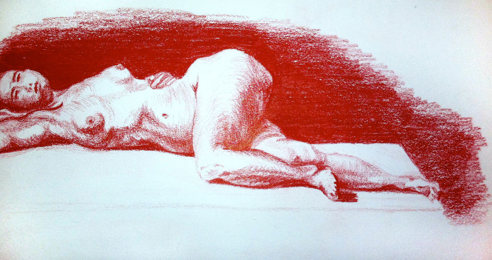 Female Model Laying Down_Red Drawing.jpg