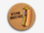 Team Mustard Cork Coaster, Front View