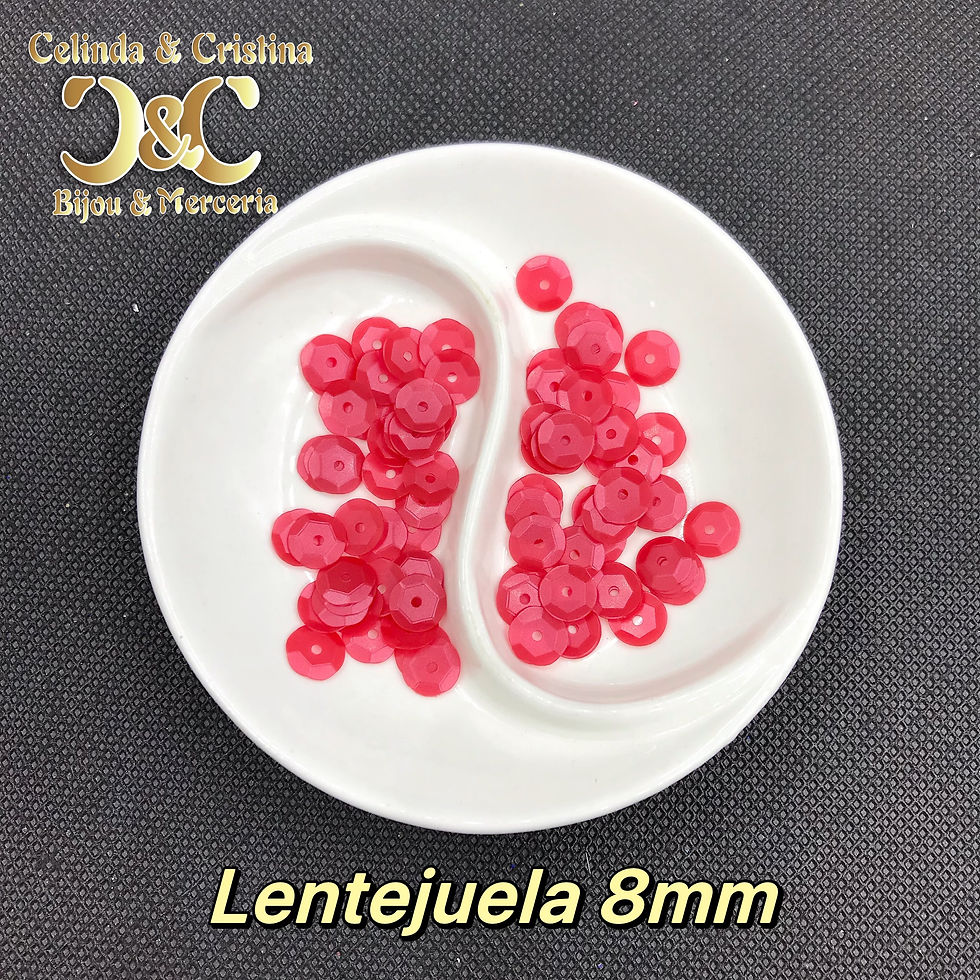 Miniatura: Lentejuela transparente 8 mm