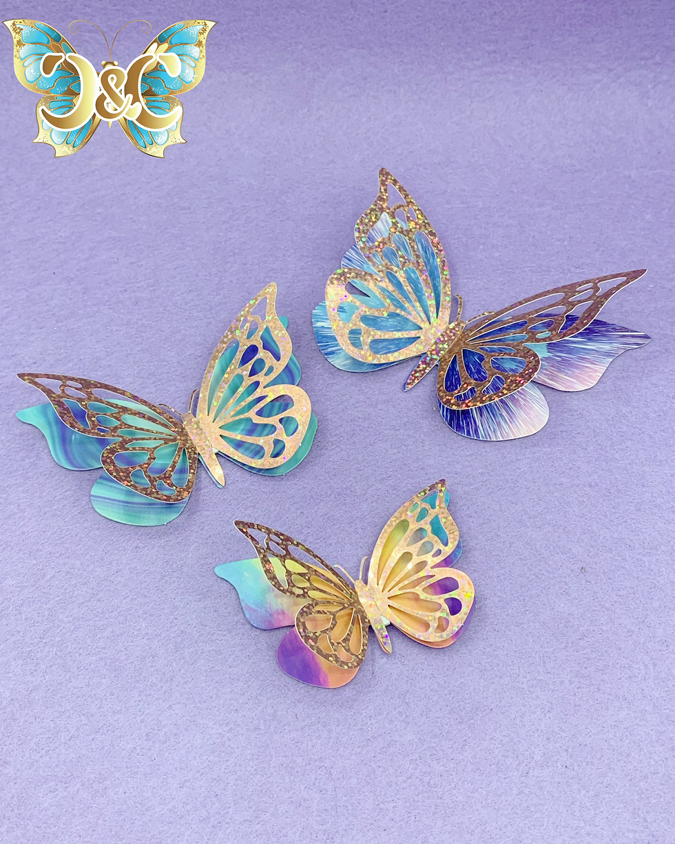 Miniatura: Mariposa laser doble 