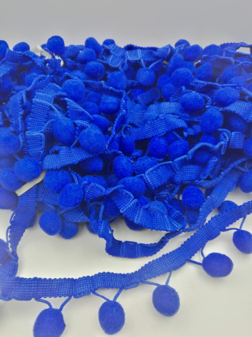 Miniatura: Cinta Pompom 2cm . Rollo de 18metros