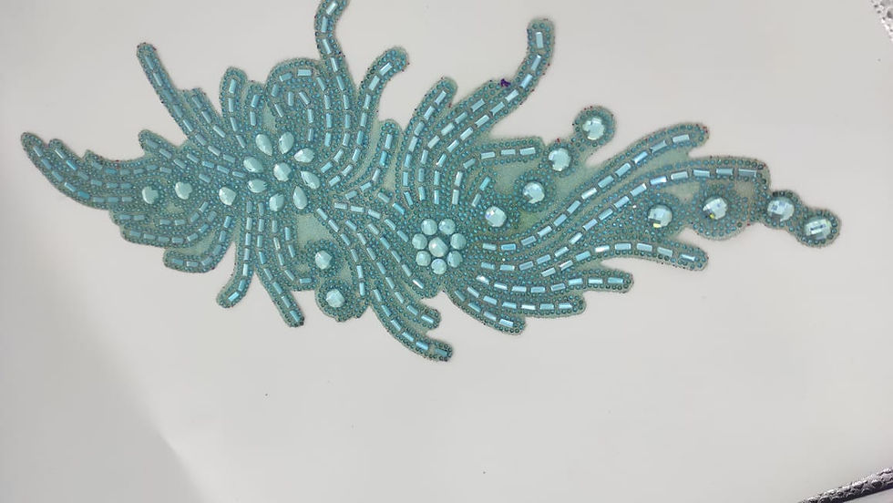Miniatura: Aplique De Cristal 40x15,5cm