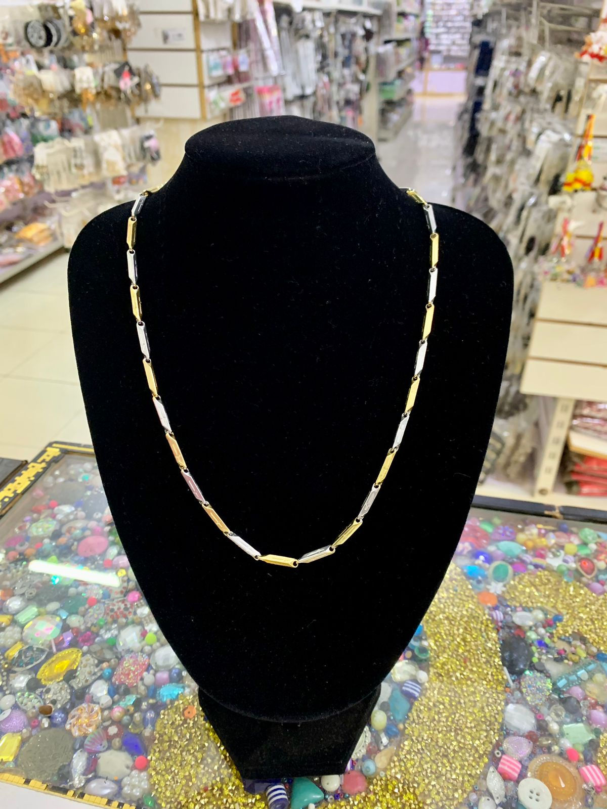 Cadena Acero Doble Color 55cm