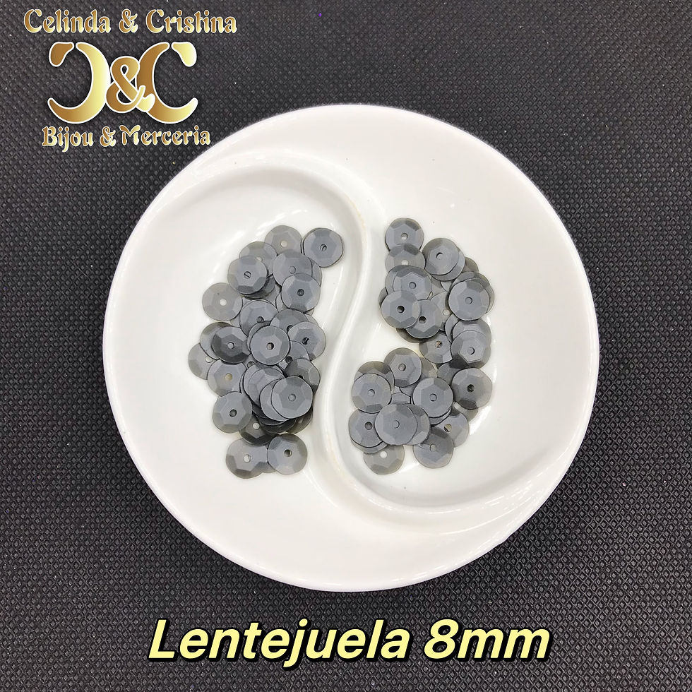 Miniatura: Lentejuela transparente 8 mm