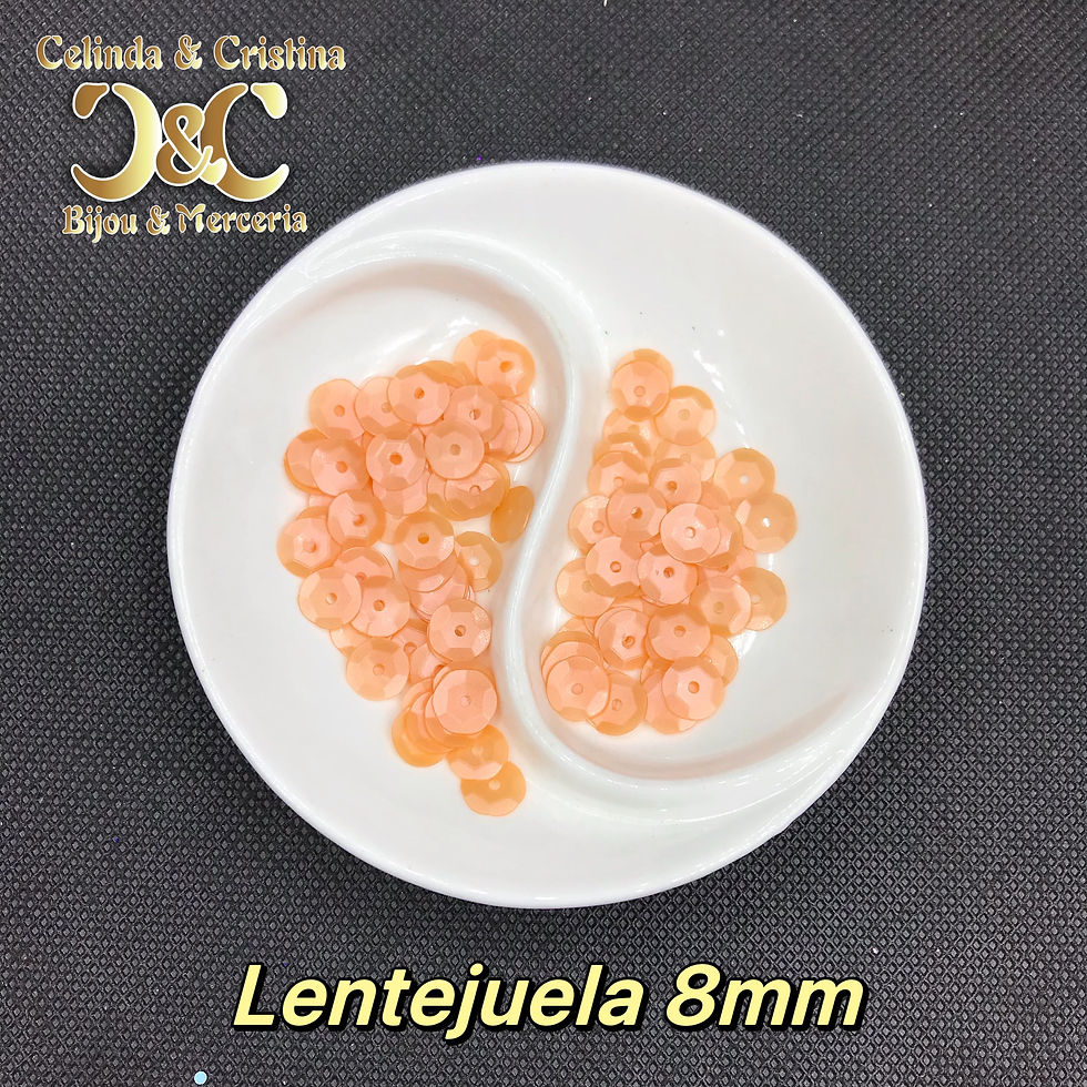 Miniatura: Lentejuela transparente 8 mm