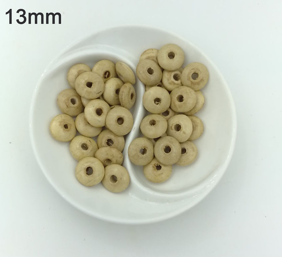 Miniatura: Cuentitas de madera 400gramos