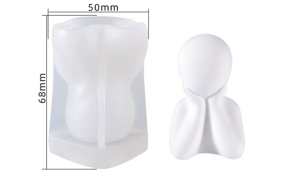 Molde silicona pensativa 5*4.4*7cm 