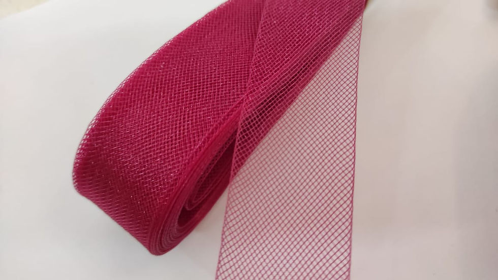 Miniatura: Cinta Crin 1cm Para Vestidos 22m Gama Rosa