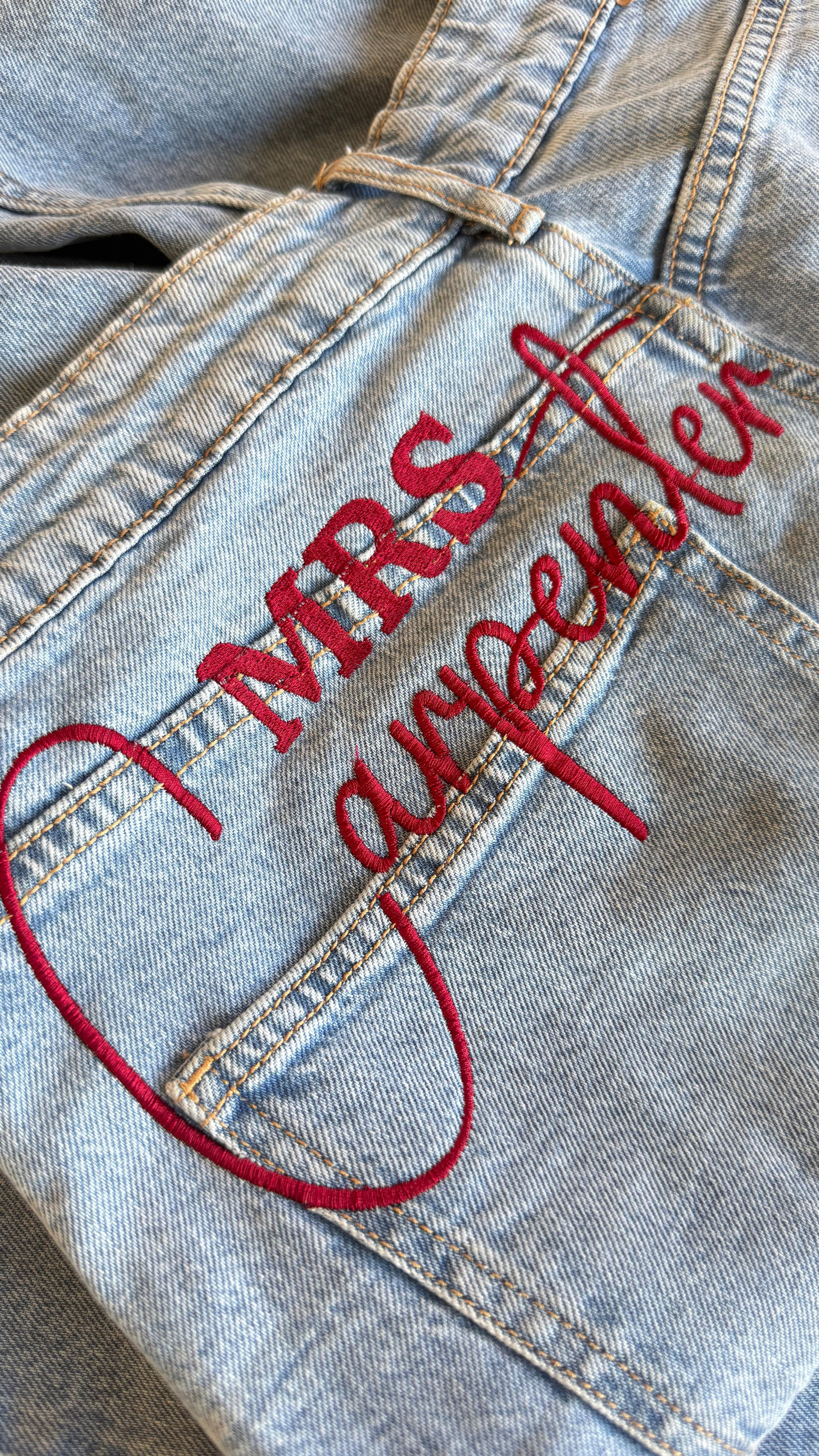 Jean Surname embroidery