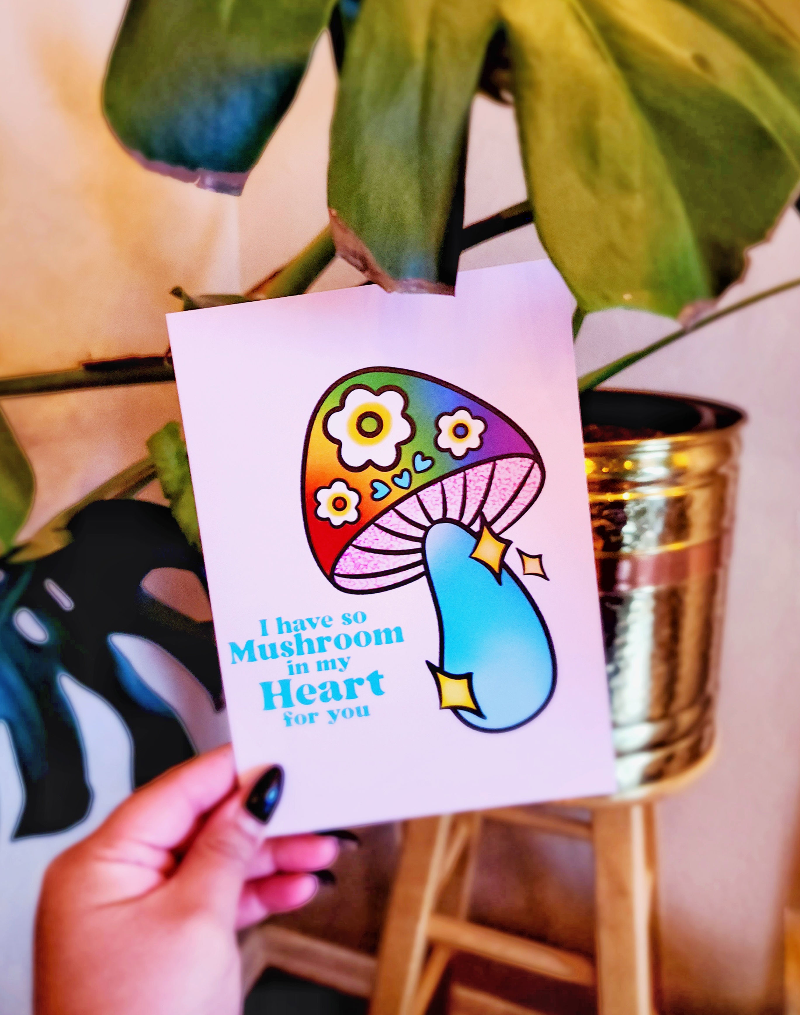 MUSHROOM GREETING CARD