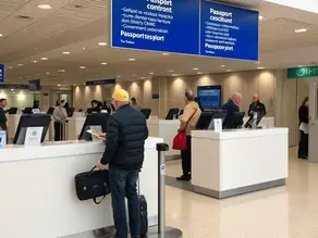 Passport control and border checkpoint representing immigration laws in Northern Cyprus