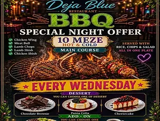 Deja Blue BBQ Special