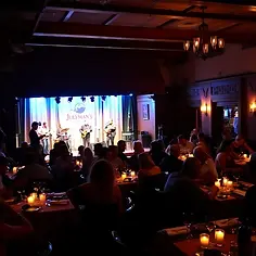 Live music performance at Juleymans with a relaxed evening crowd