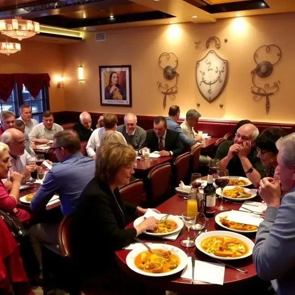 Teams taking part in the music-themed quiz night at Spice Garden restaurant