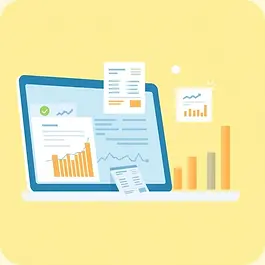 Financial documentation and transaction tracking represented digitally.