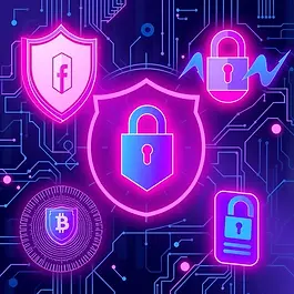 Protective and verification-themed visuals for safe crypto use.