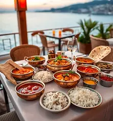 Indian dining in North Cyprus featuring curries, naan, and tandoori dishes.