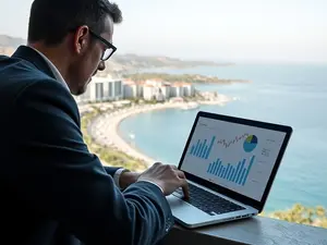 Property investor calculating return on investment for Northern Cyprus real estate