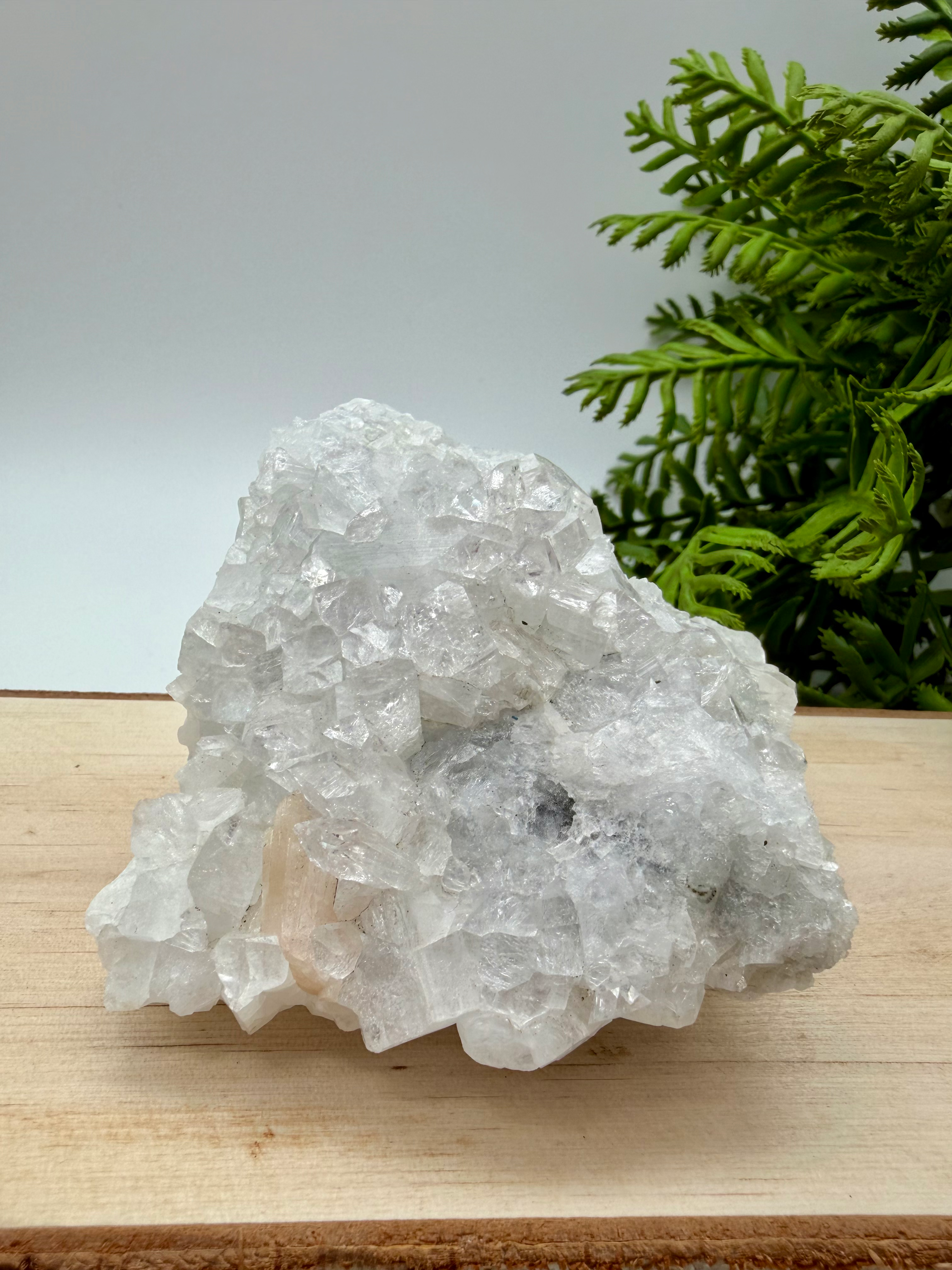 Apophyllite with Stilbite Cluster