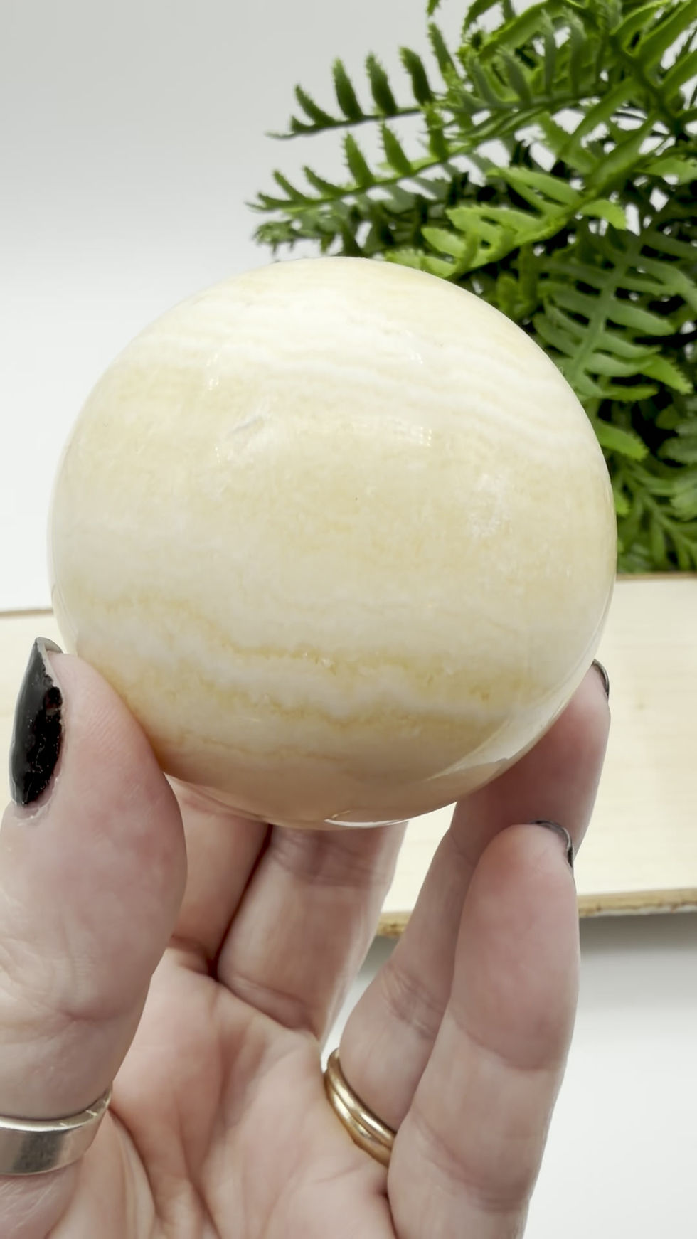 Thumbnail: Sphere - Yellow Calcite  (Med)