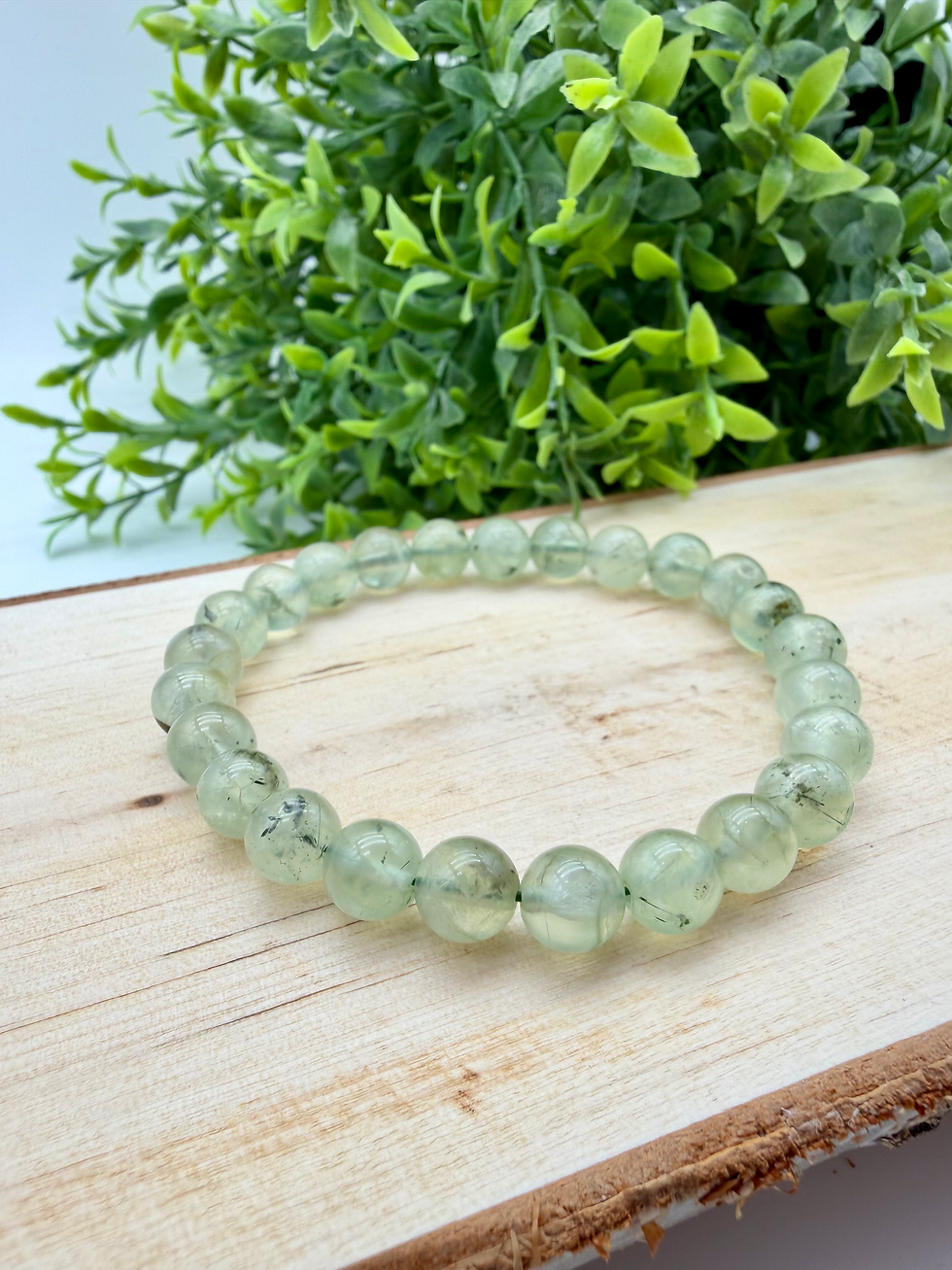 Thumbnail: Bracelet - Prehnite (8mm)