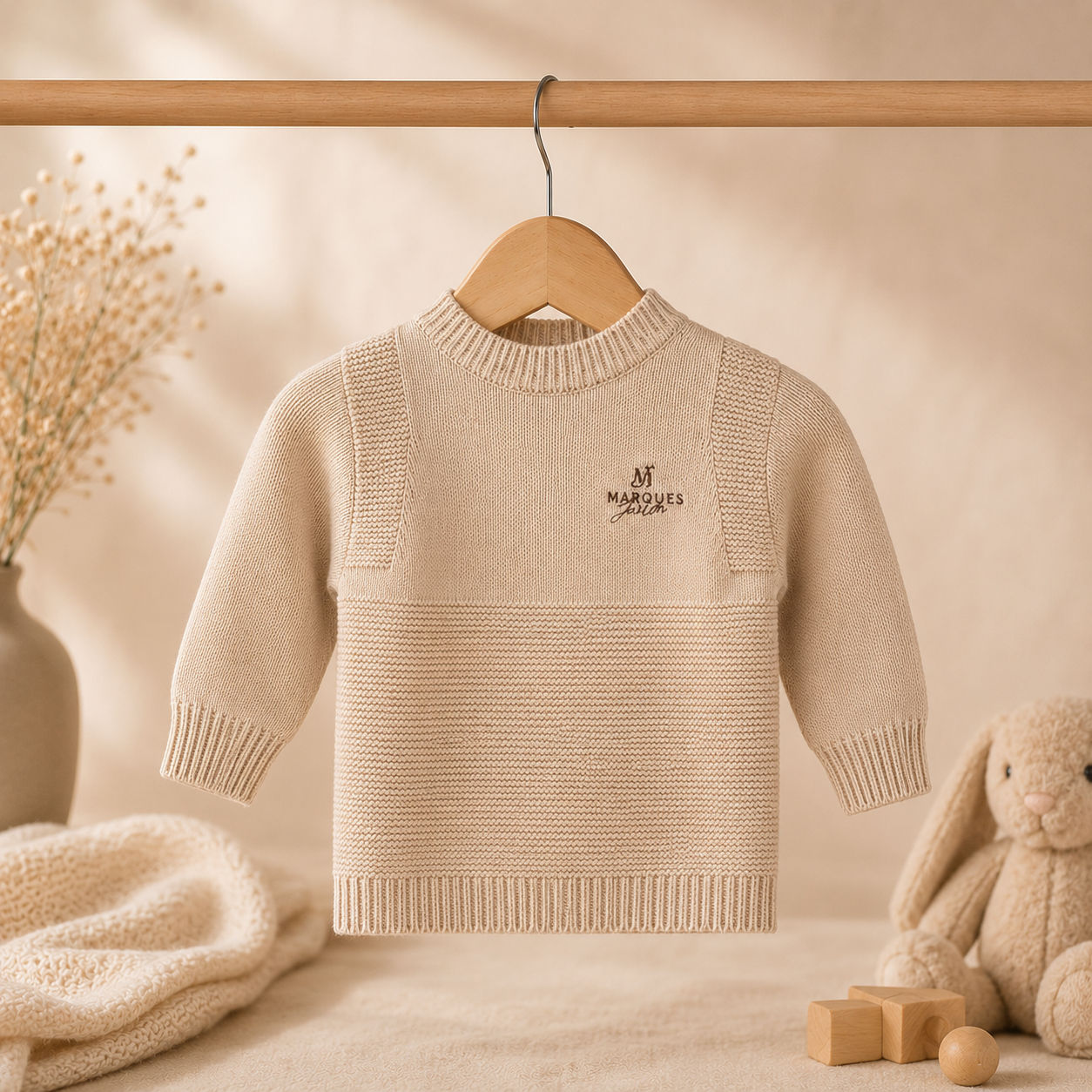 Marques-Jaxon Unisex Beige Jumper