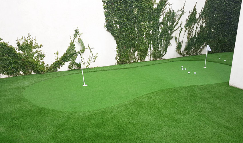 Putting green en casa