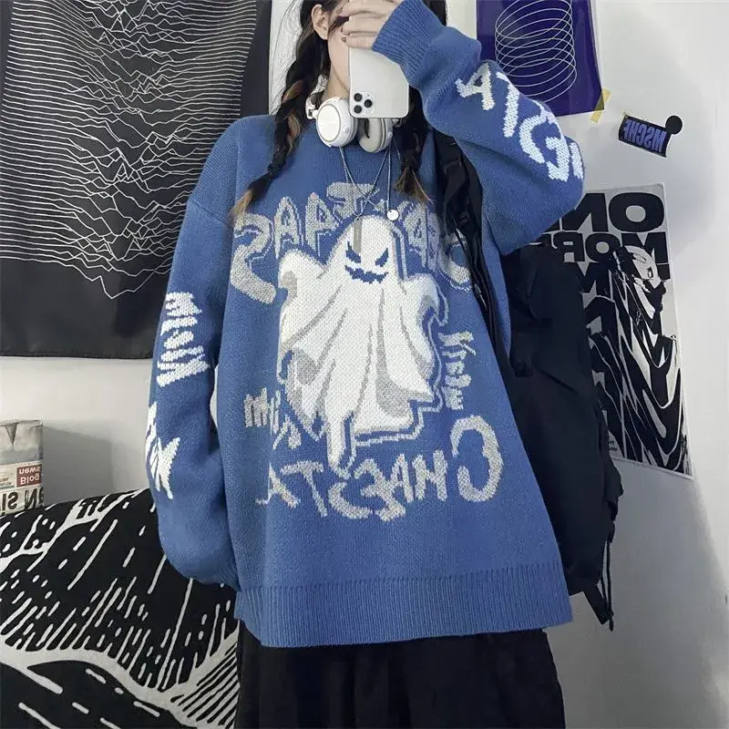 Thumbnail: ghost print knit sweater