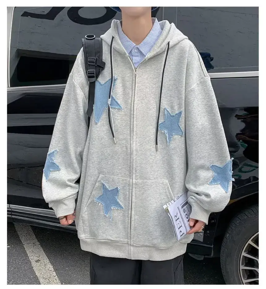 Thumbnail: zip-up star hoodie