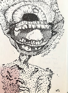 Cyclops monster with mouth open