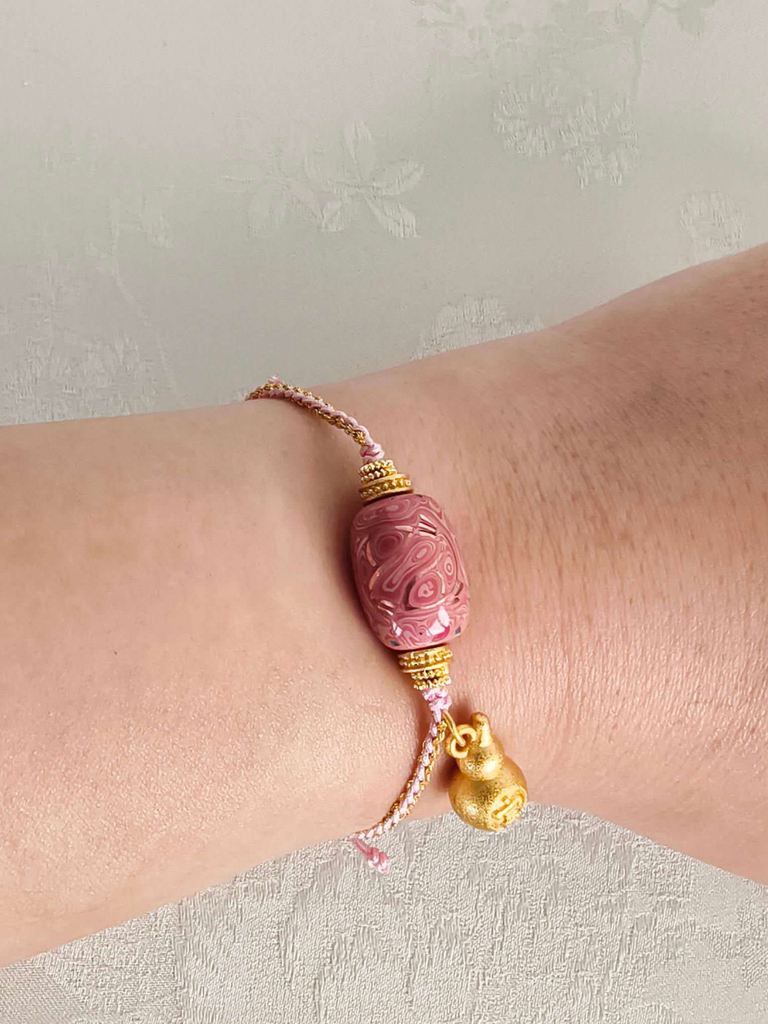 Rose Blessing Gourd Bracelet