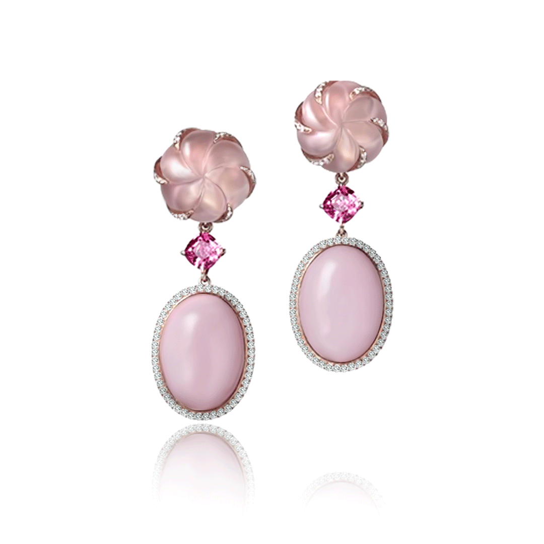 **Petal Pink Elegance Earrings