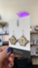 Thumbnail: Magical Moth - Hard Enamel Earrings