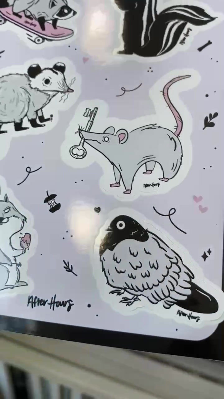 Miniatura: Big City Familiars Sticker Sheet