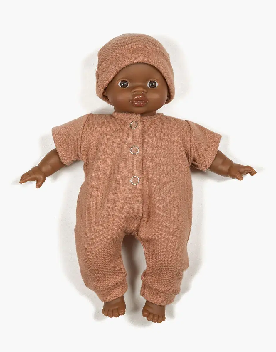 Combinaison Babies Lili Bonnet Cassonade - Minikane