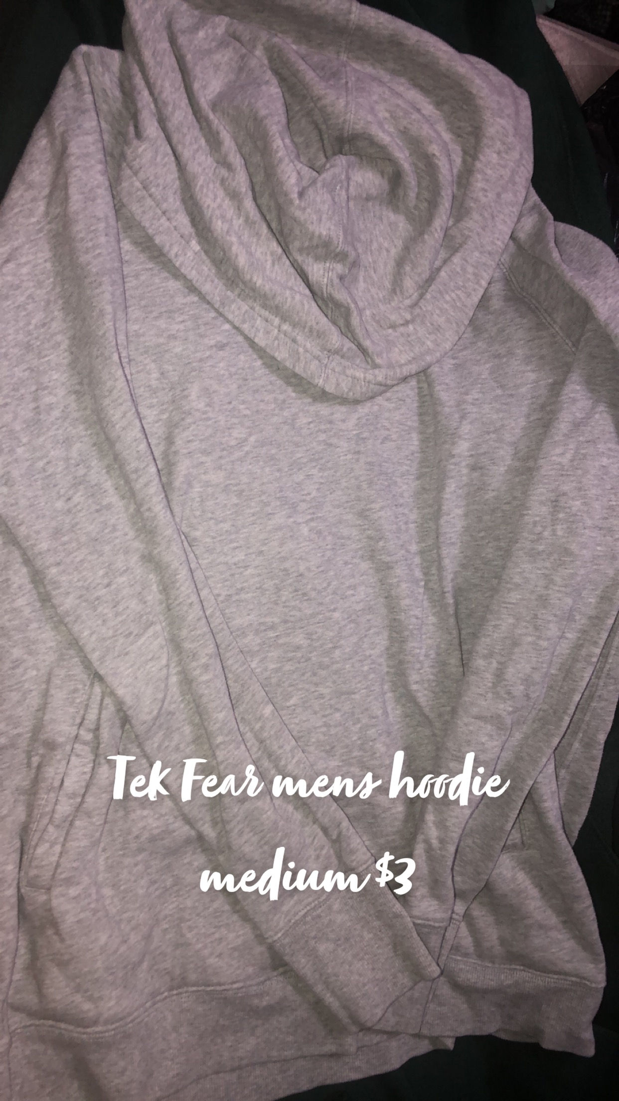 Tek Fear mens hoodie size medium 