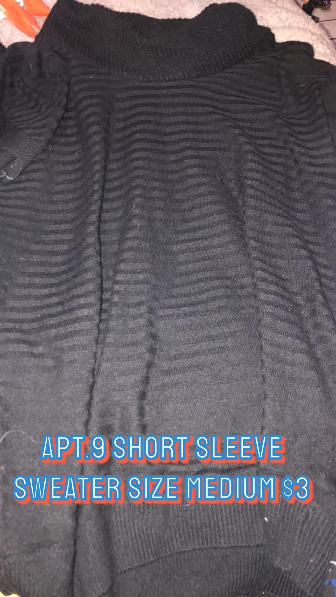Apt.9 sweater short sleeve woman’s medium 