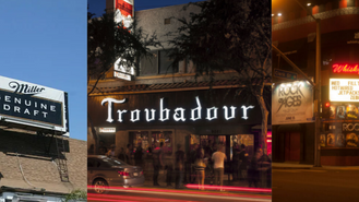 Picture of the The Rainbow bar and grill, The Troubadour, and the Whisky a Go Go