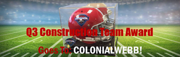 ColonialWebb Wins the CSUSA Large Construction Award for Q3!