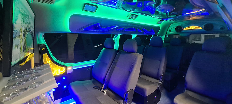 Party Van hire Inside