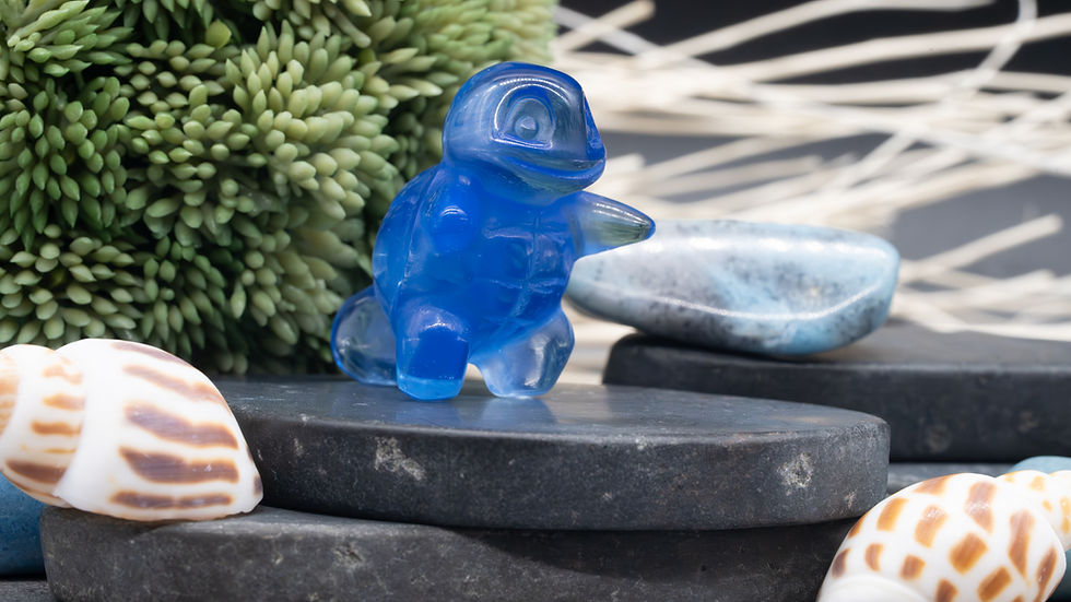 Miniatura: Blue Opalite Crystal Squirtle Carving