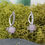Thumbnail: Kunzite Stone Silver Filigree Stud Earrings Boho Crystal Jewelry Bridal Wear