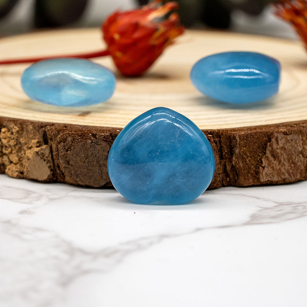 Thumbnail: Aquamarine Heart Crystal Spiritual Gift Decor Pisces Birthstone Zodiac Trinket